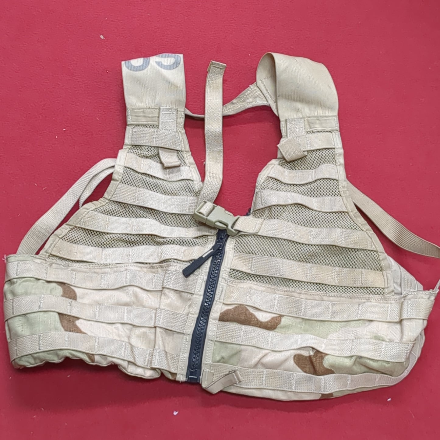 US Army Desert Camouflage FLC Fighting Load Carrier DCU USED (EB16-OCT60)