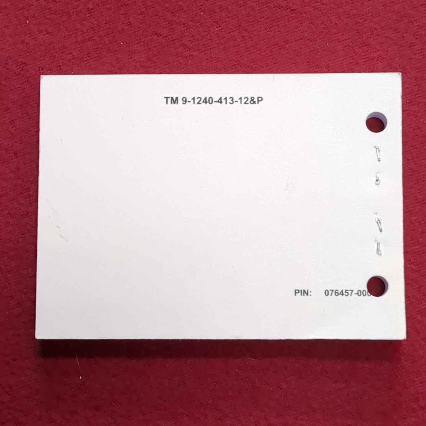 BOOK: 25 JULY 2004 OPERATOR MAINTENACE MANUAL M68 SIGHT w/QUICK RELEASE MOUNT (box1)
