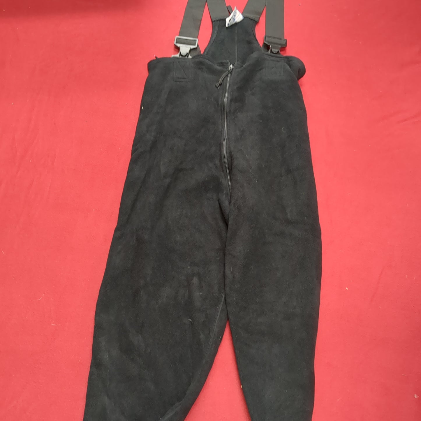 NOS USGI Medium Short Regular 6912 BLACK FLEECE Bib Excellent Condition (31o- da15-06)