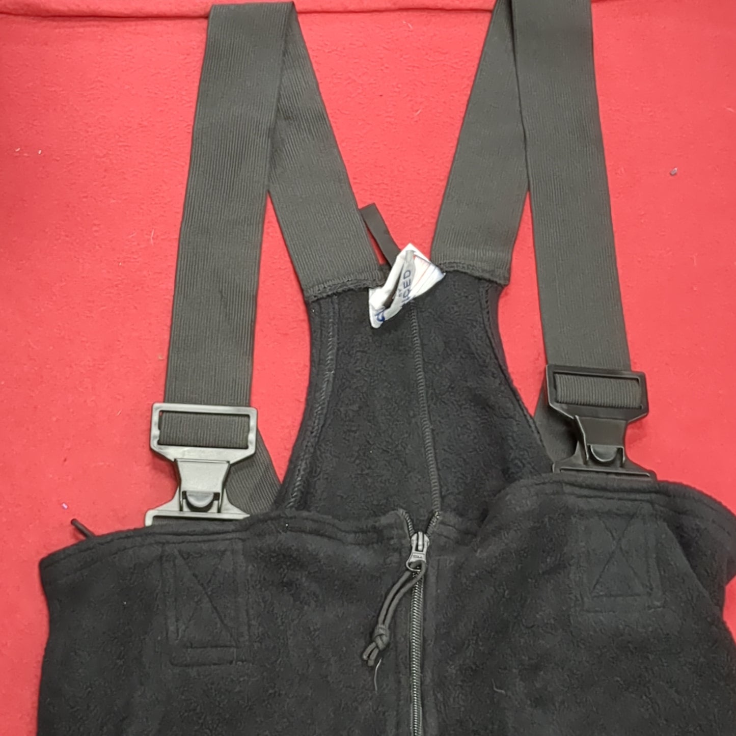 NOS USGI Medium Short Regular 6912 BLACK FLEECE Bib Excellent Condition (31o- da15-06)