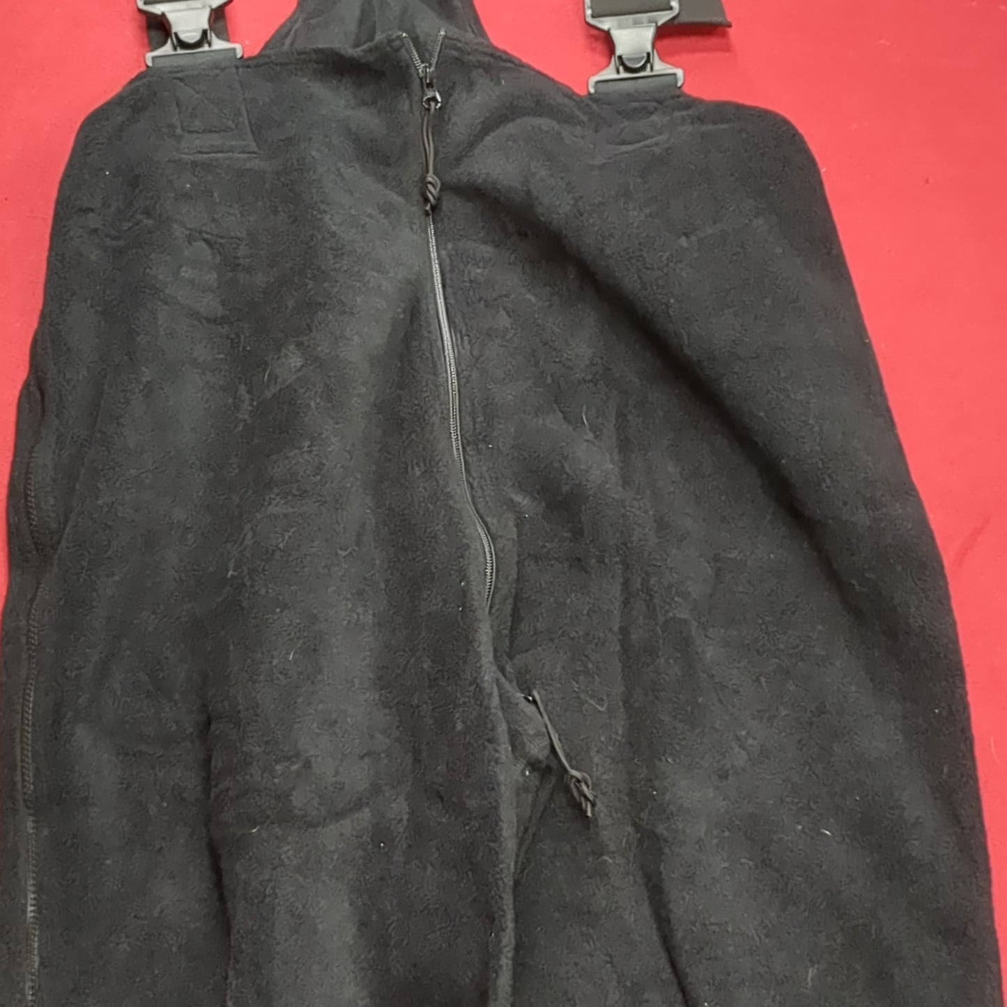 US Army X-Large Long 6918 BLACK FLEECE COVERALLS Cold Weather Good Condition (31o- da15-12)