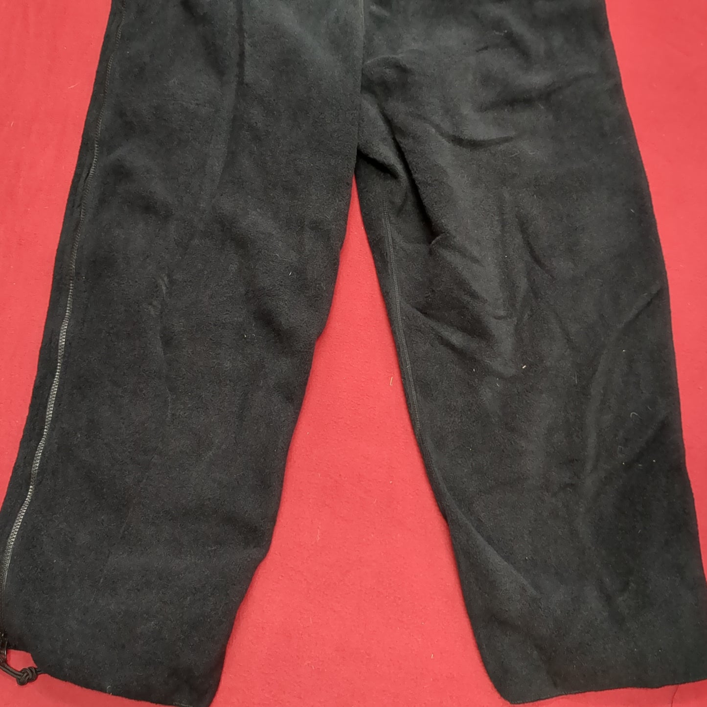 US Army X-Large Long 6918 BLACK FLEECE COVERALLS Cold Weather Good Condition (31o- da15-12)