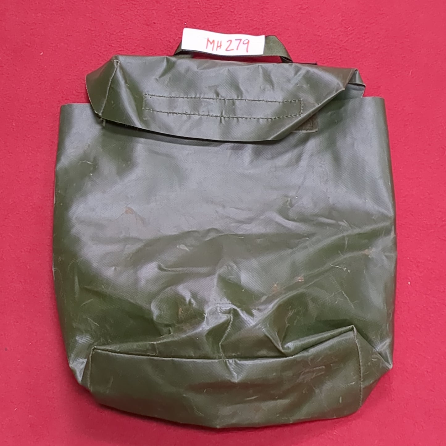 Vintage US Army Pamphlet Bag Assembly OD Vinyl Pouch 11676920 Excellent Condition (31o- da15-MH279)