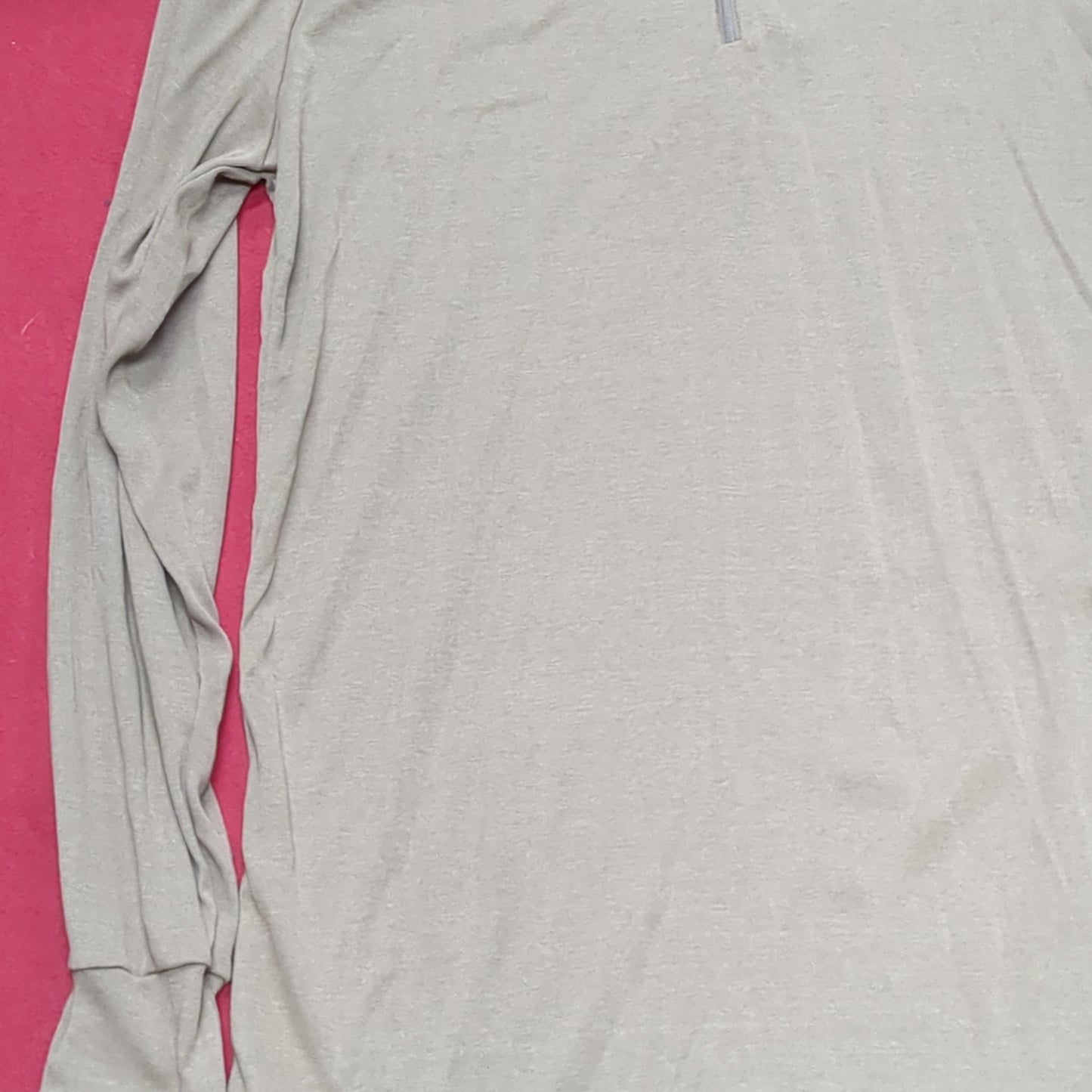 US Army SEKRI Large Lightweight Cold Weather QUARTER ZIP Long-Sleeve Shirt Excellent Condition (31o- da15-04)