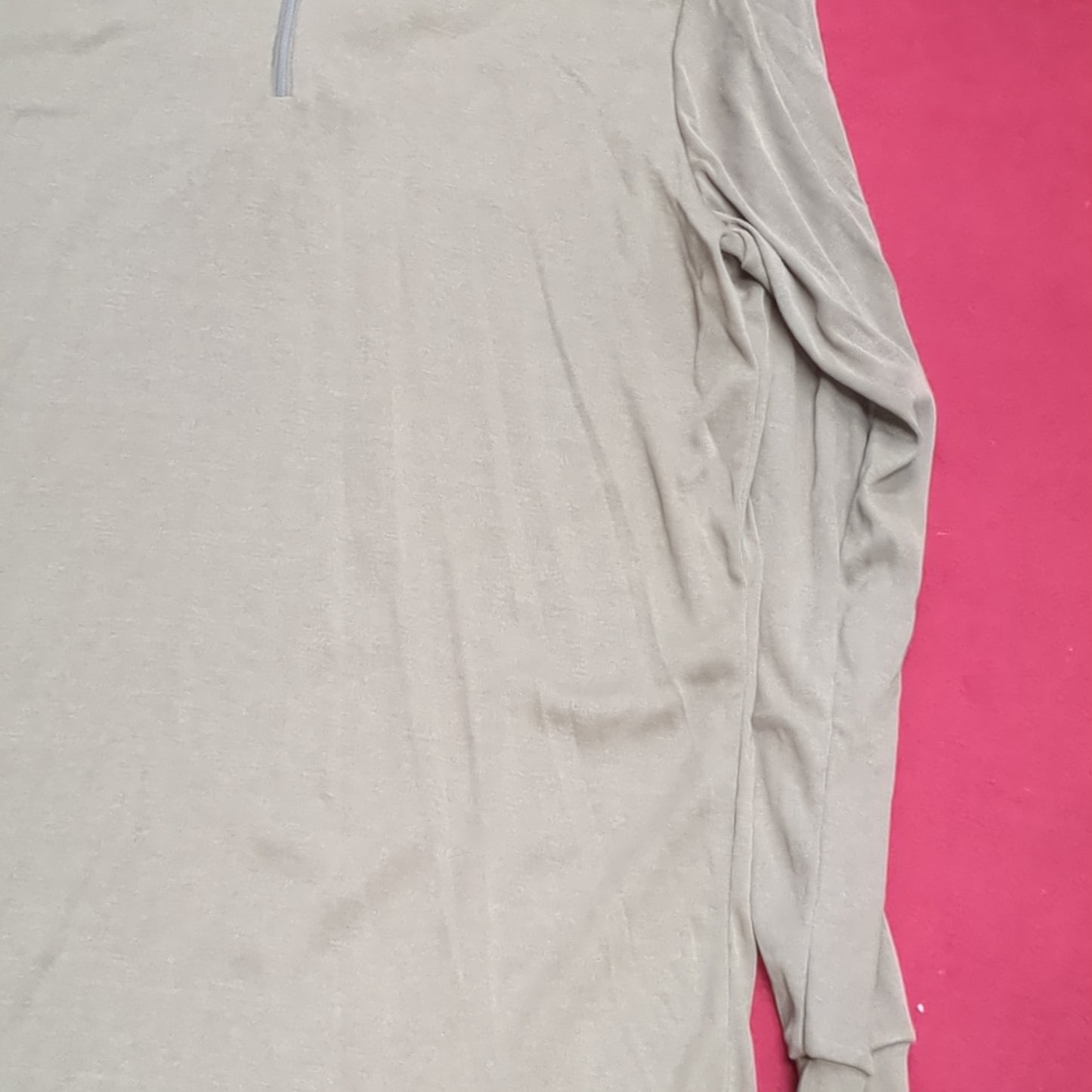 US Army SEKRI Large Lightweight Cold Weather QUARTER ZIP Long-Sleeve Shirt Excellent Condition (31o- da15-04)