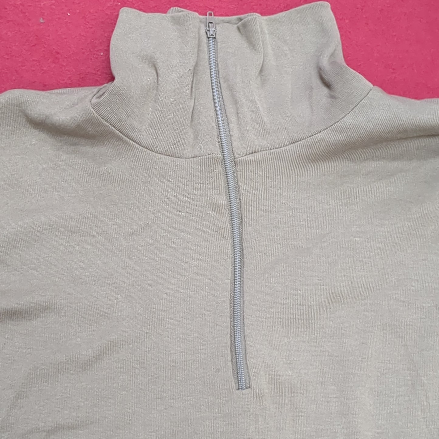US Army SEKRI Large Lightweight Cold Weather QUARTER ZIP Long-Sleeve Shirt Excellent Condition (31o- da15-04)