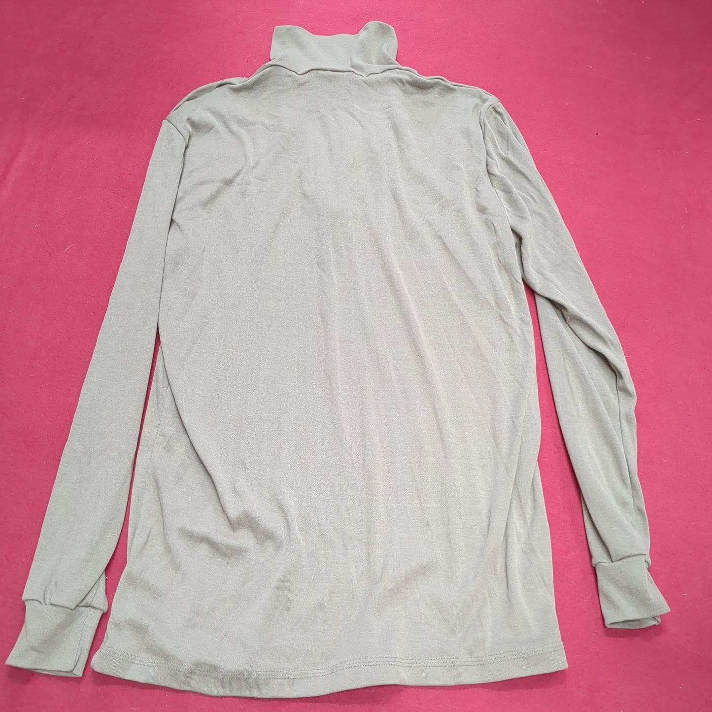 US Army SEKRI Large Lightweight Cold Weather QUARTER ZIP Long-Sleeve Shirt Excellent Condition (31o- da15-04)
