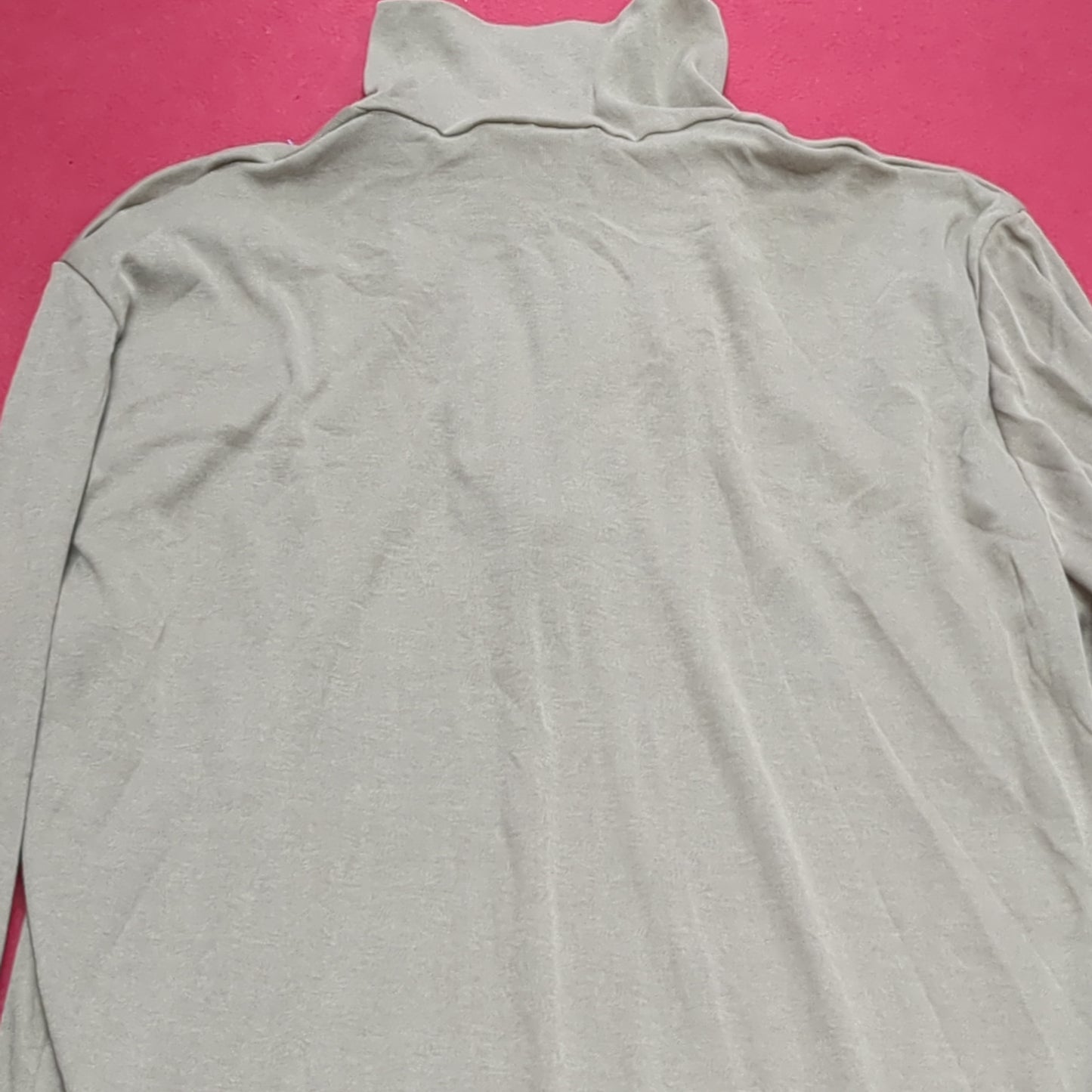 US Army SEKRI Large Lightweight Cold Weather QUARTER ZIP Long-Sleeve Shirt Excellent Condition (31o- da15-04)