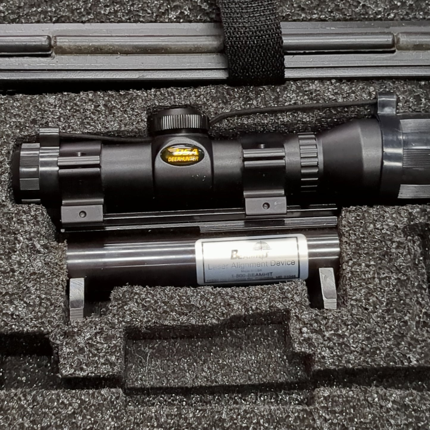 US Army Beamhit Laser Alignment Device Scope Mounted Gun Training System Excellent Condition (26o da13-22)