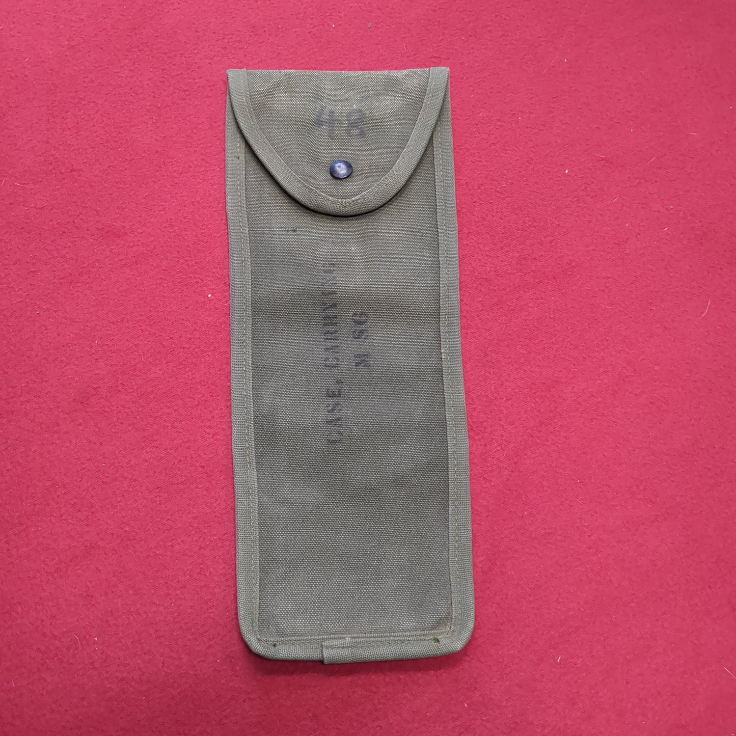 Vietnam US Army M86 Canvas Carrying Case for Mortar Artillery Slide Ruler Excellent Condition (BA12-OCT160)