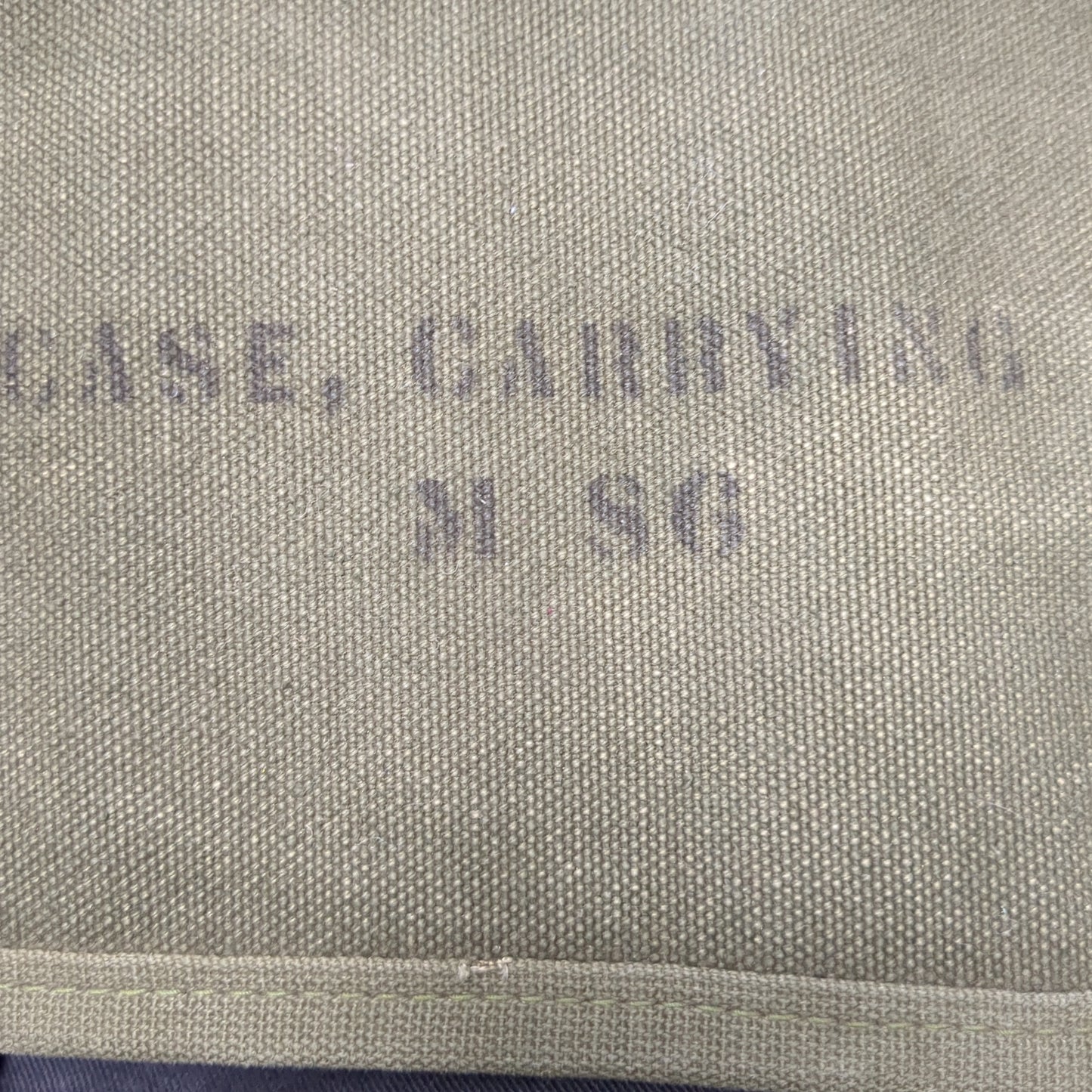 Vietnam US Army M86 Canvas Carrying Case for Mortar Artillery Slide Ruler Excellent Condition (BA12-OCT160)