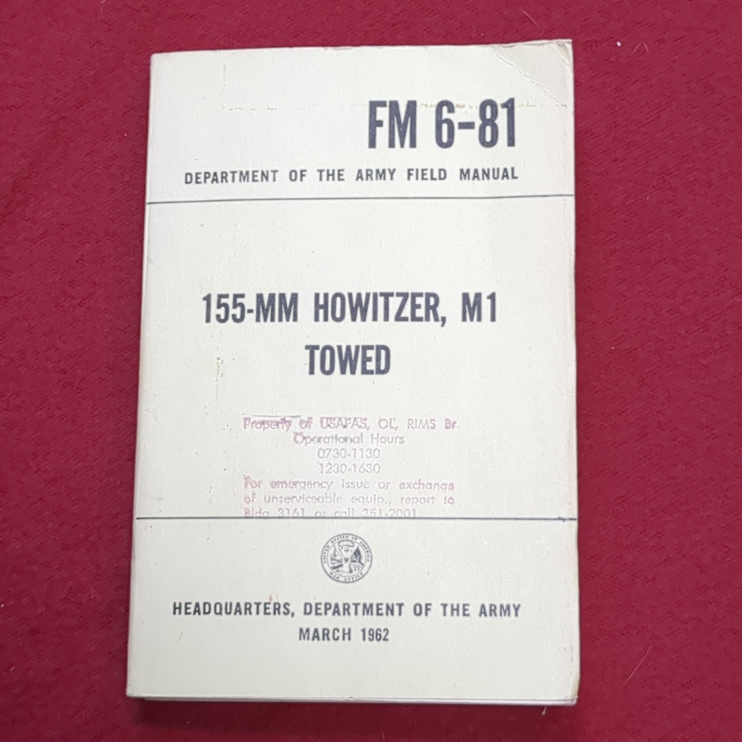 BOOK: 155-MM HOWITZER, M1 TOWED (box4)