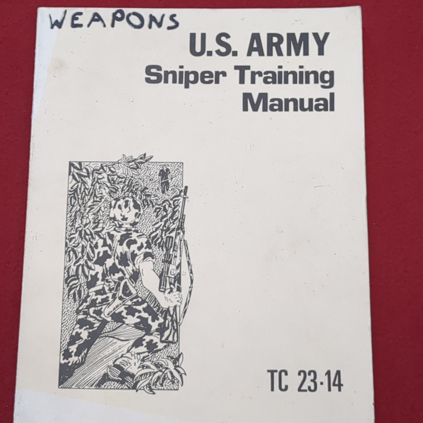 BOOK: WEAPONS U.S. ARMY SNIPER TRAINING MANUAL (box4)