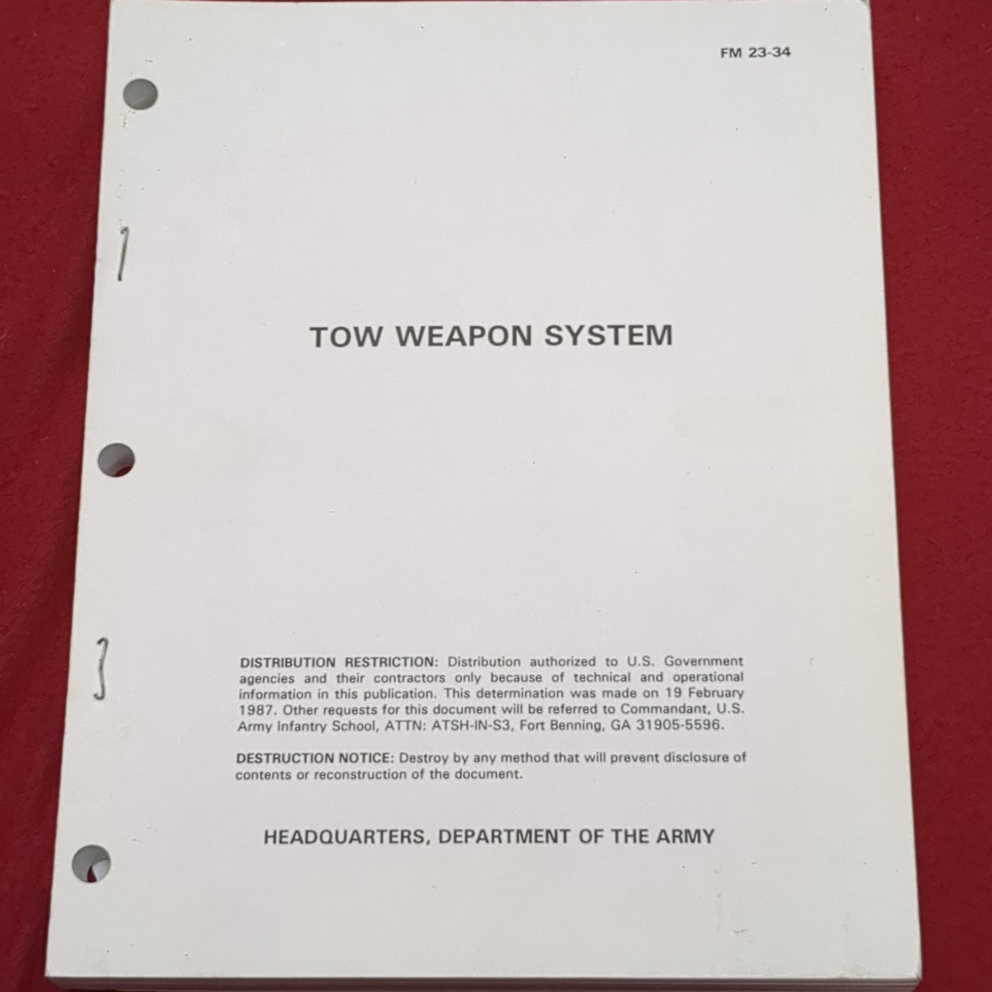 BOOK: TOW WEAPON SYSTEM (BOX4)