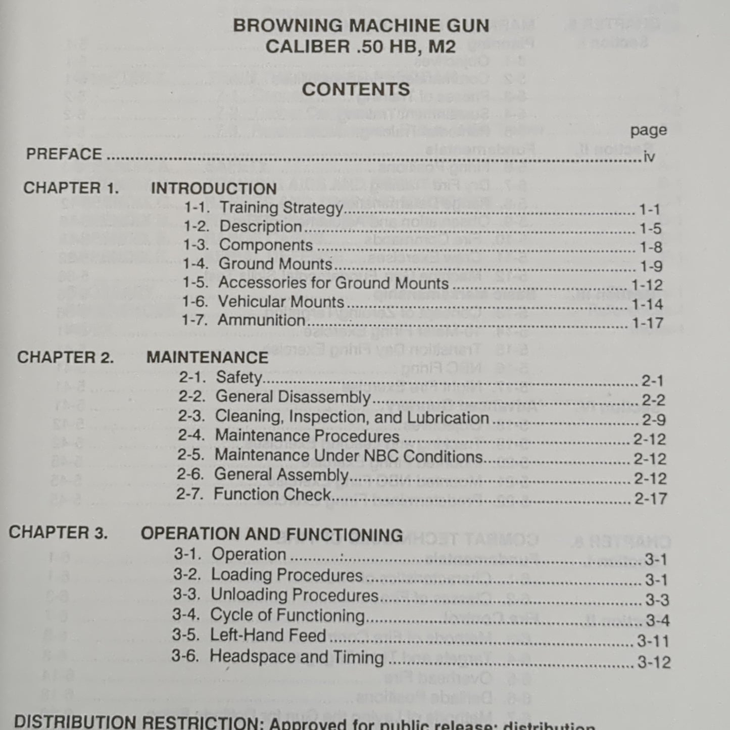 BOOK: BROWNING MACHINE GUN CALIBER .50 HB, M2 (box4)