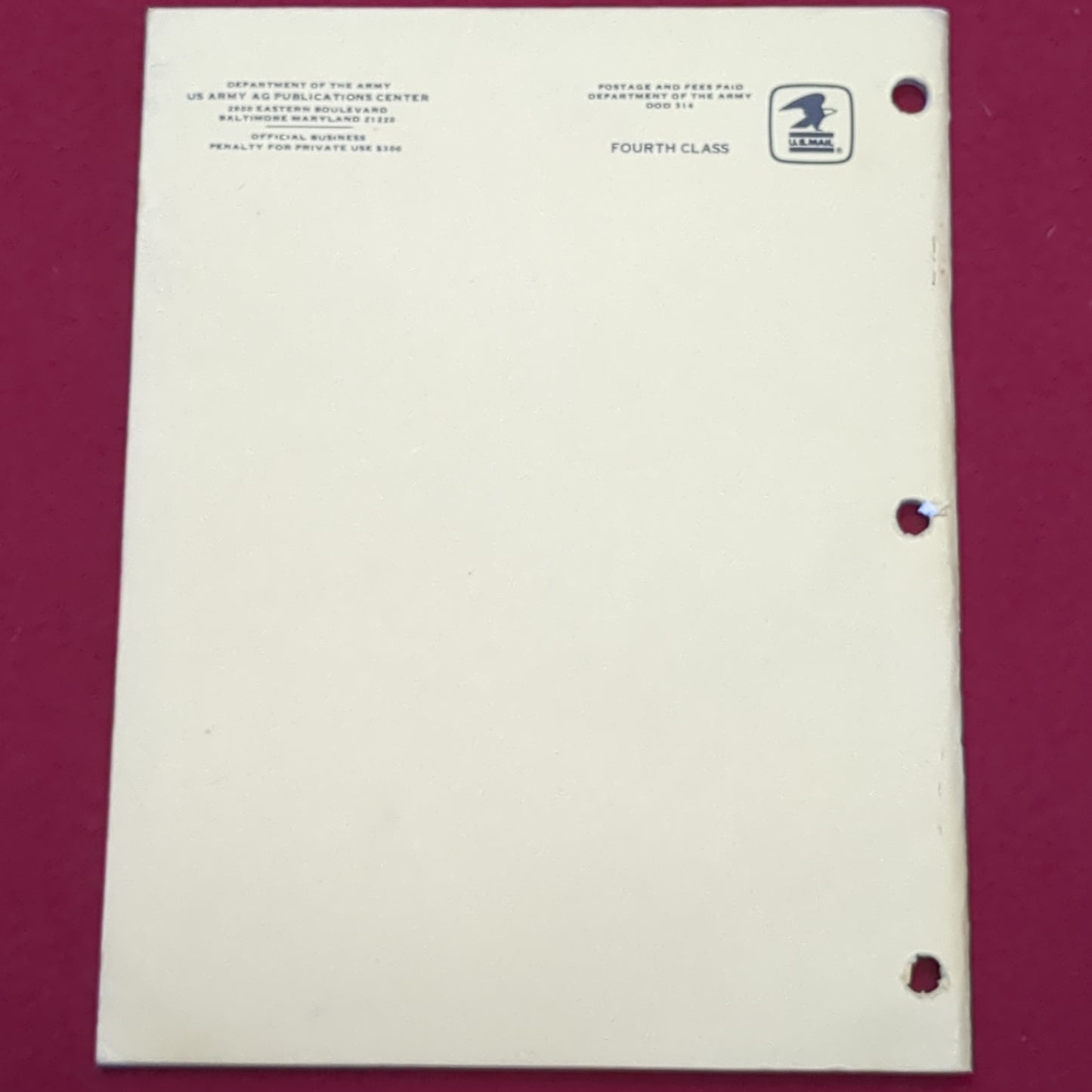 BOOK: JULY 1965 90MM RECOILLESS RIFLE, M67 (box4)