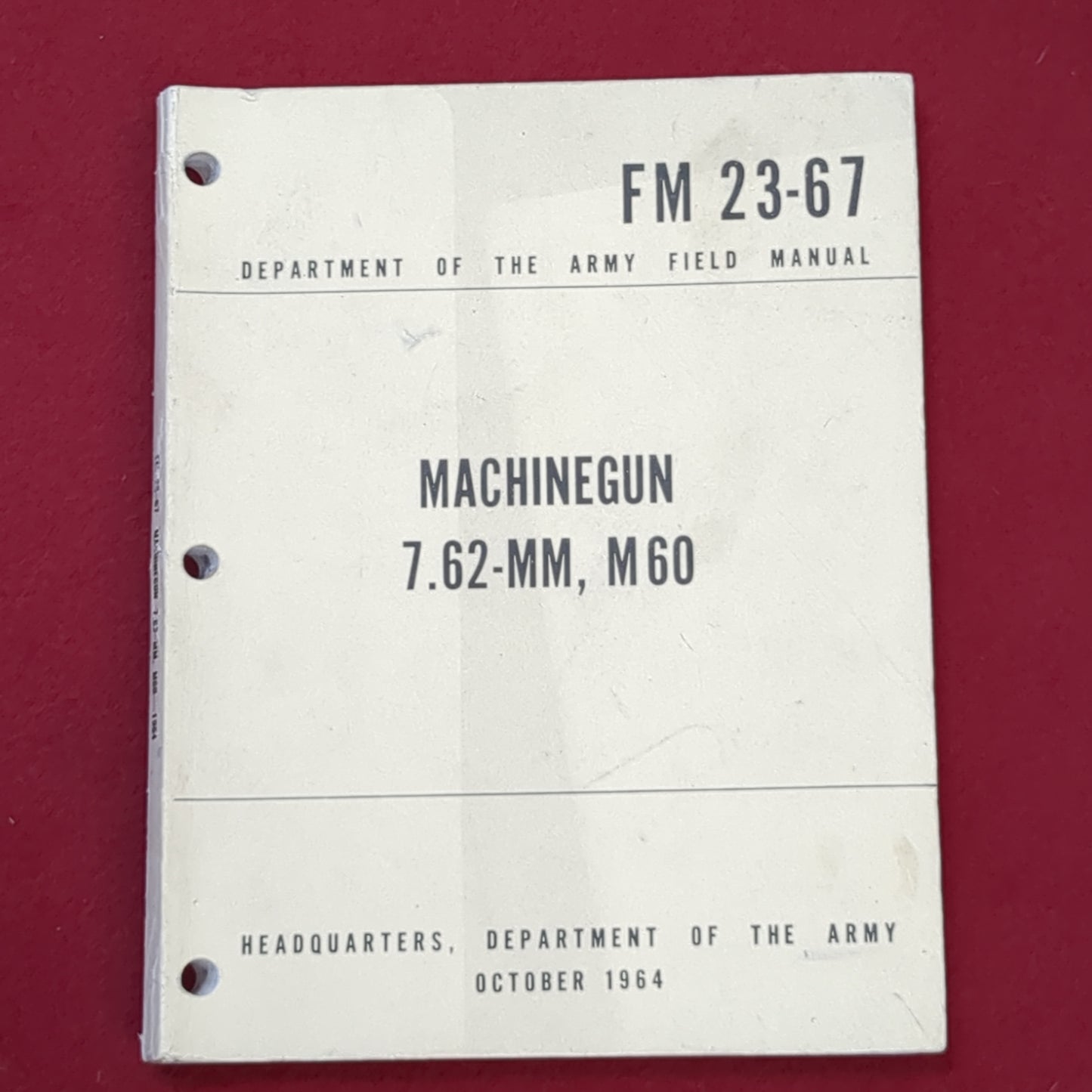 BOOK: MACHINE 7.62-MM, M60 (box4)