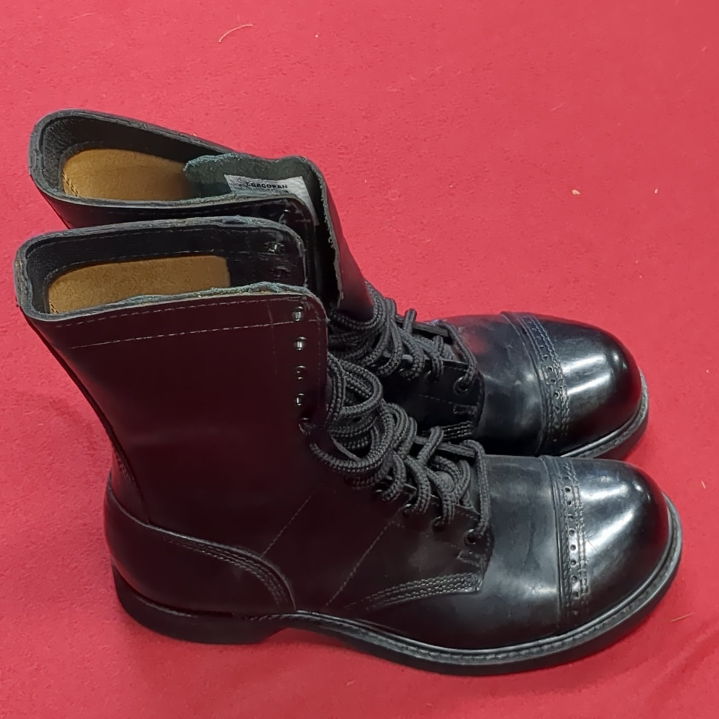 Corcoran 975 Black Leather Dress Jump Boots 8.5D K31144 19 Used (BA09-OCT167)