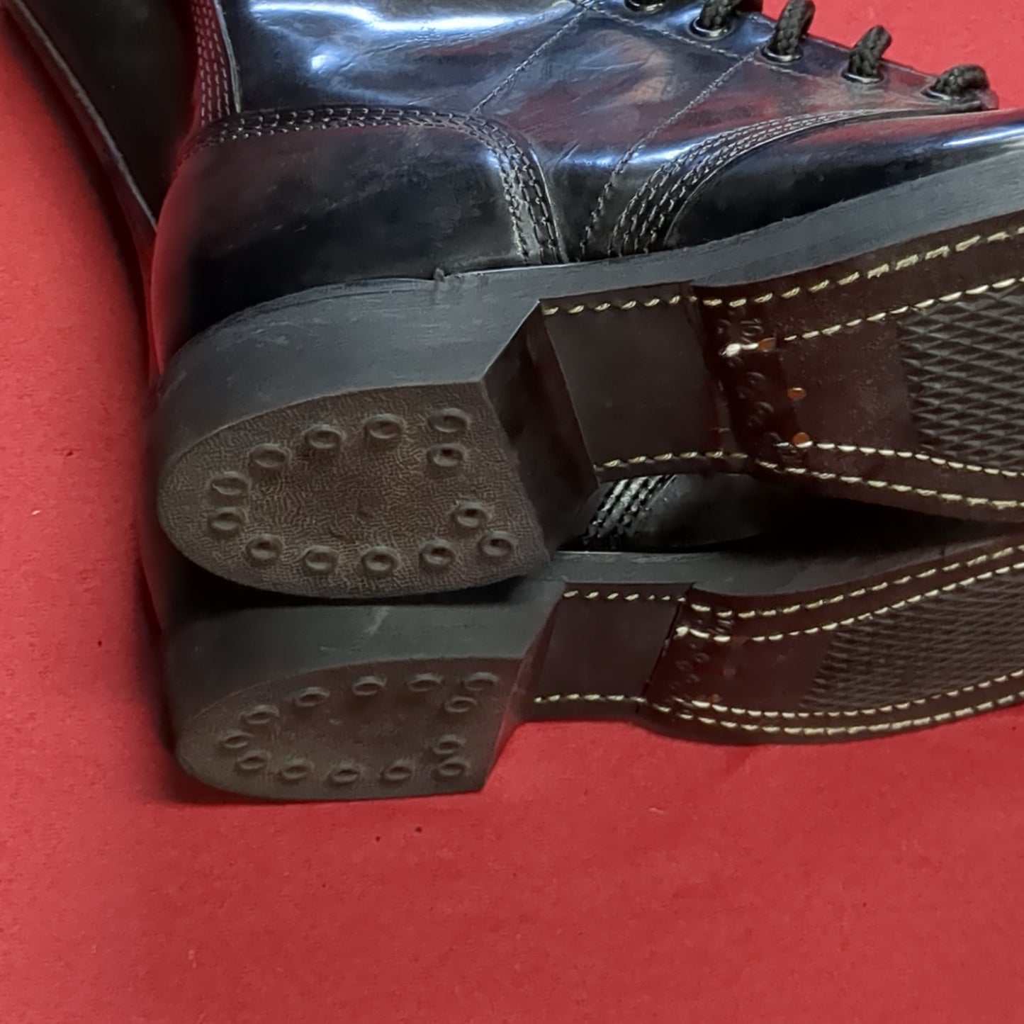 Corcoran 975 Black Leather Dress Jump Boots 8.5D K31144 19 Used (BA09-OCT167)