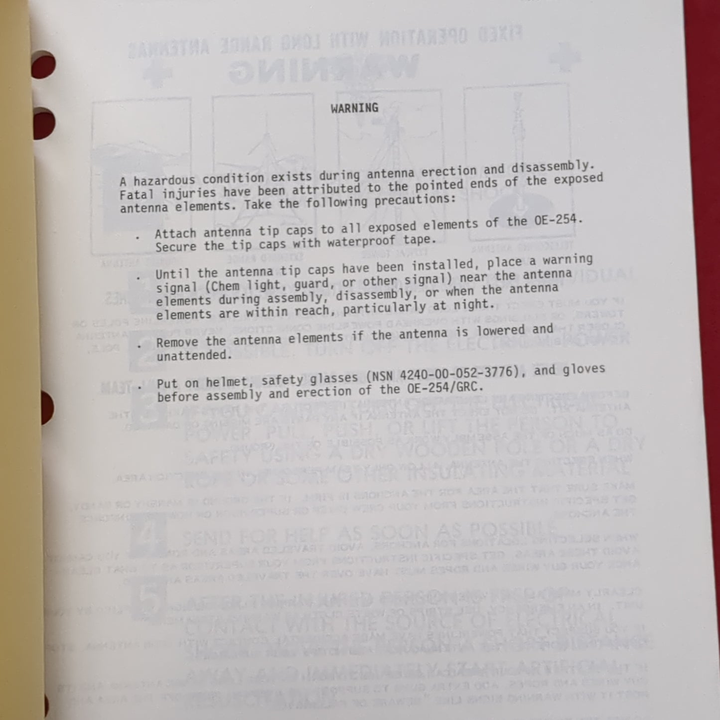 BOOK: TECHNICAL MANUAL OPERATOR'S, ORGANIAATIONAL, AND DIRECT SUPPORT MAINTENANCE MANUAL FOR ANTENNA GROUP OE-254/GRC(box5)