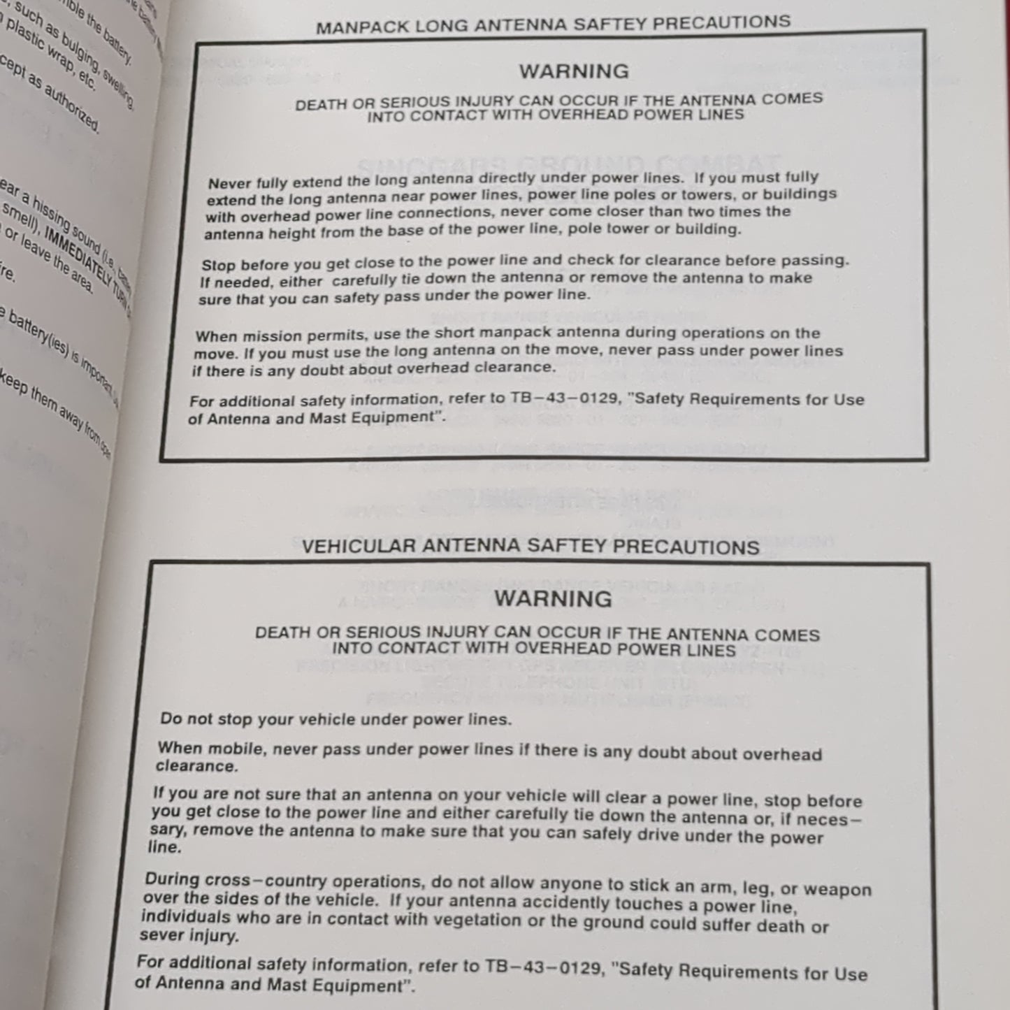 BOOK: TECHNICAL MANUAL OPERATOR'S MANUAL SINCGARS GROUND COMBAT NET RADIO, ICOM 1 DECEMBER 1998 (box5) (box5)