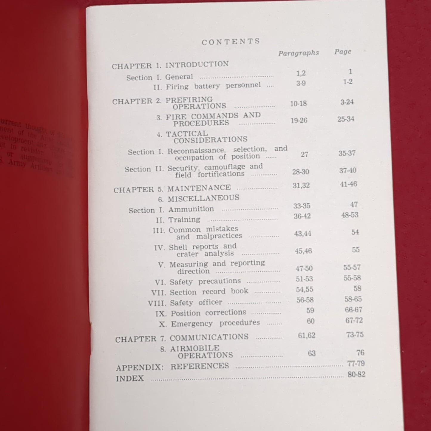 BOOK: NOTES FOR THE BATTERY EXECUTIVE CANNON ARTILLERY (FOURTH EDITION) JULY 1961 (box6)
