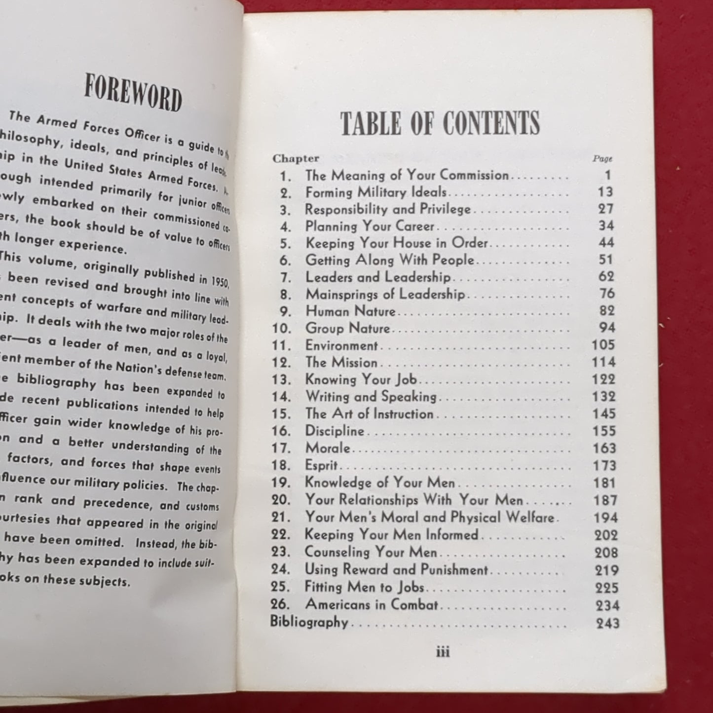 BOOK: THE ARMED FORCES OFFICER (box6)