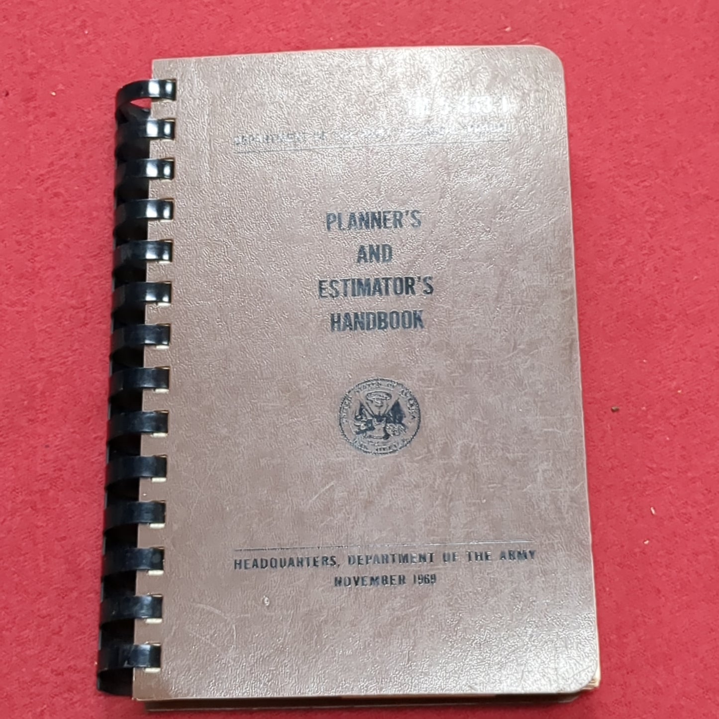 BOOK: PLANNER'S AND ESTIMATOR'S HANDBOOK NOVEMBER 1969 (box6)