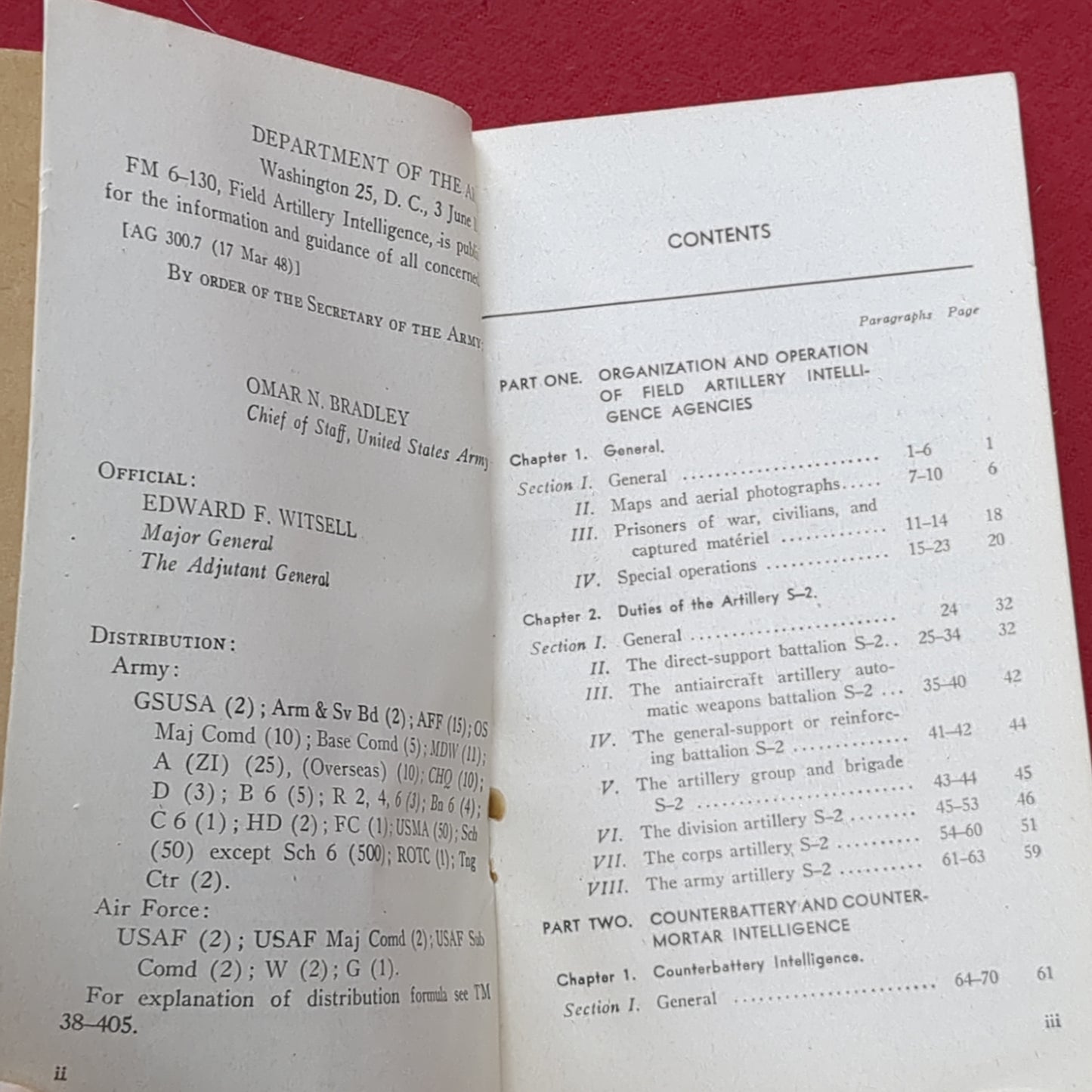 BOOK: FIELD ARTILLERY INTERRIGENCE JUNE 1948 (box6)