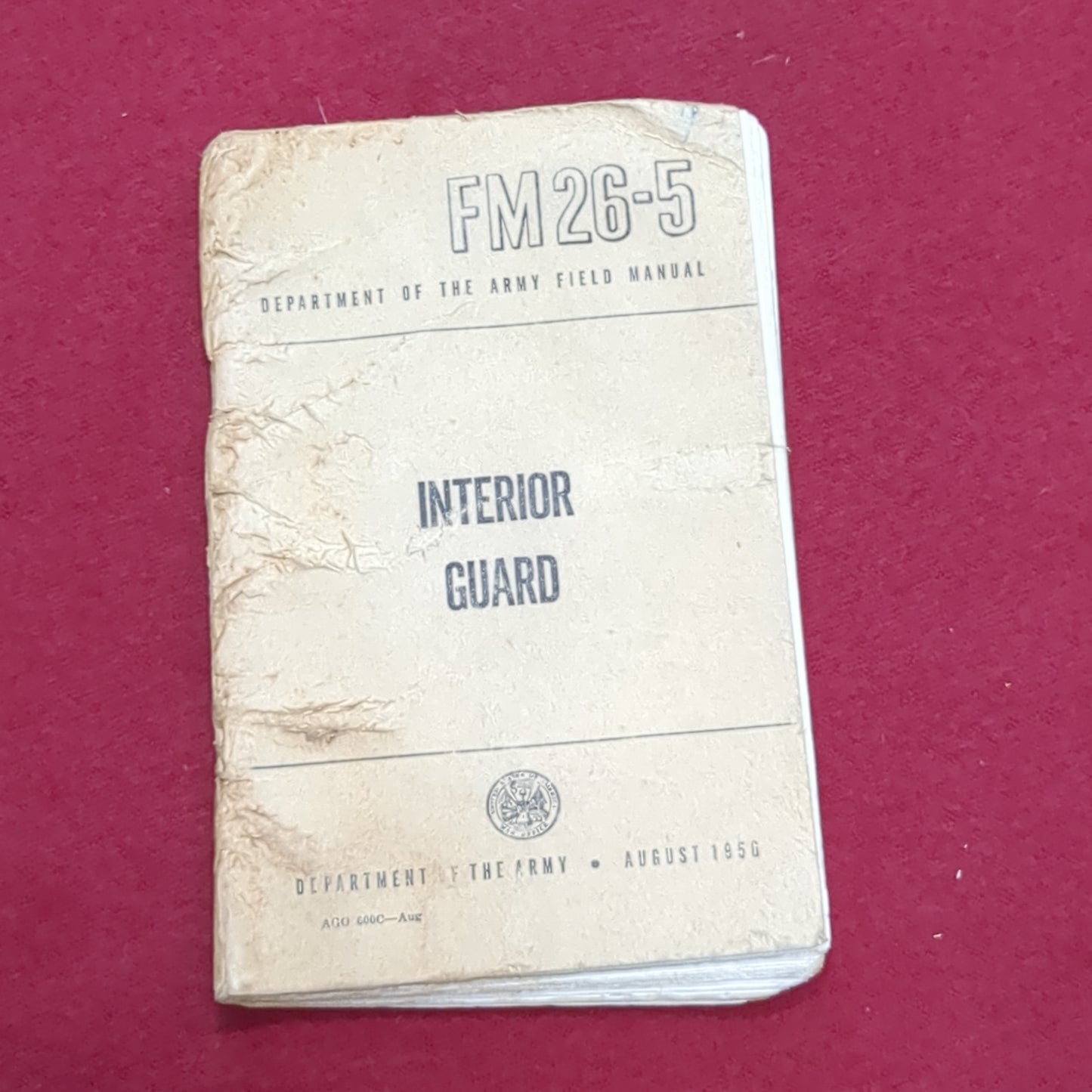BOOK: INTERIOR GUARD AUGUST 1956 (box6)