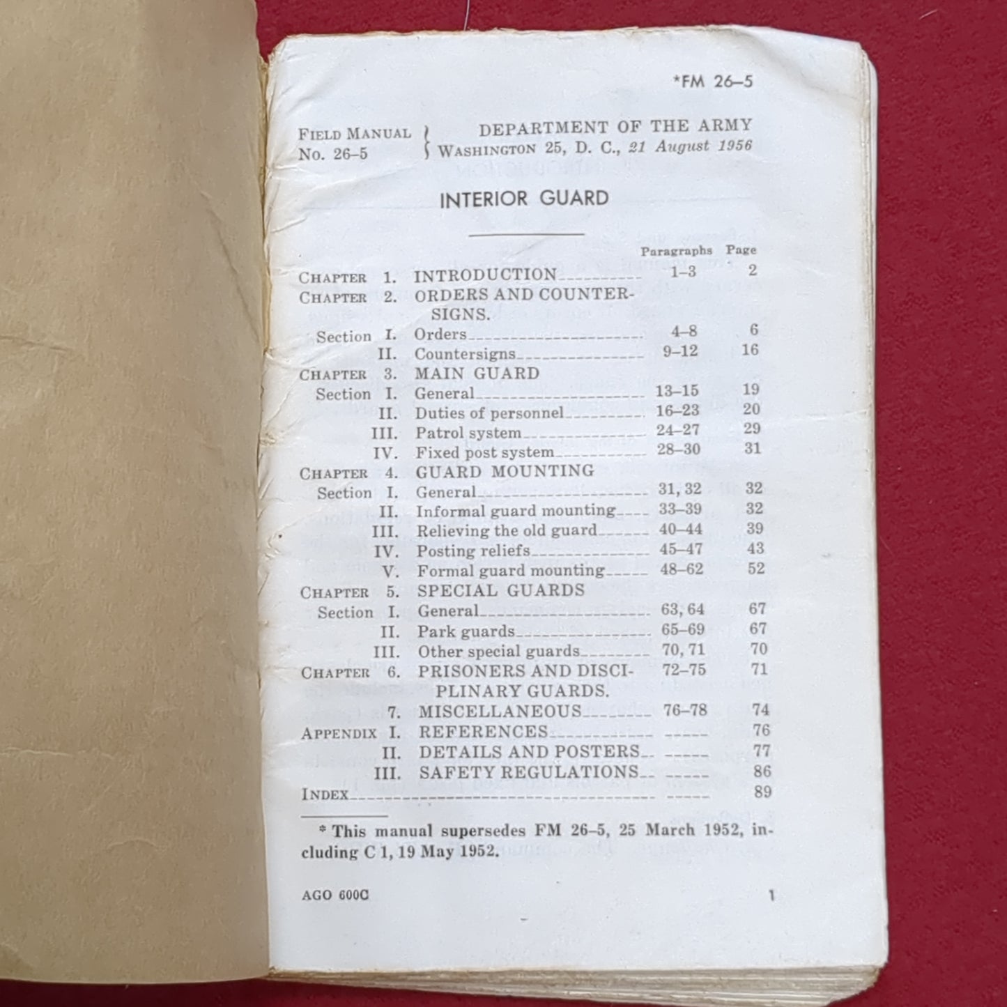 BOOK: INTERIOR GUARD AUGUST 1956 (box6)