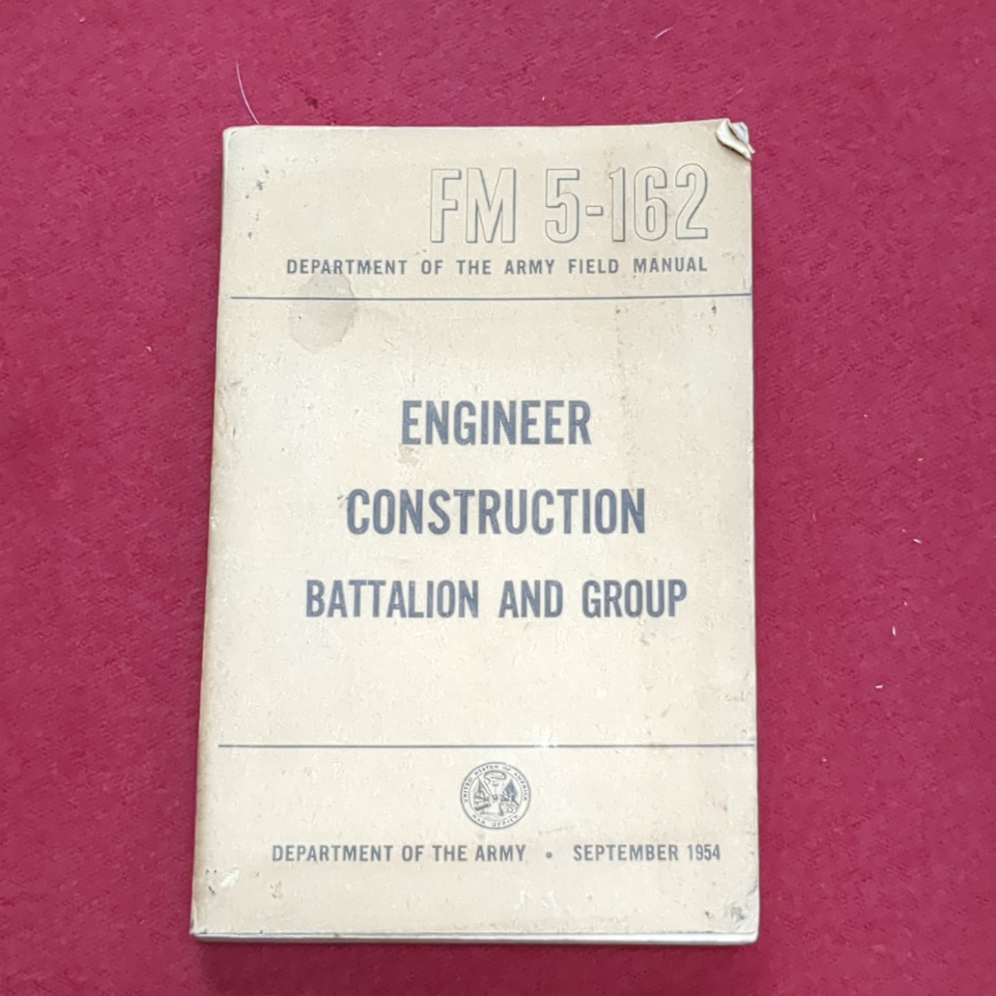 BOOK: ENGINEER CONSTRUCTION BATTALION AND GROUP SEPTEMBER 1954 (box6)