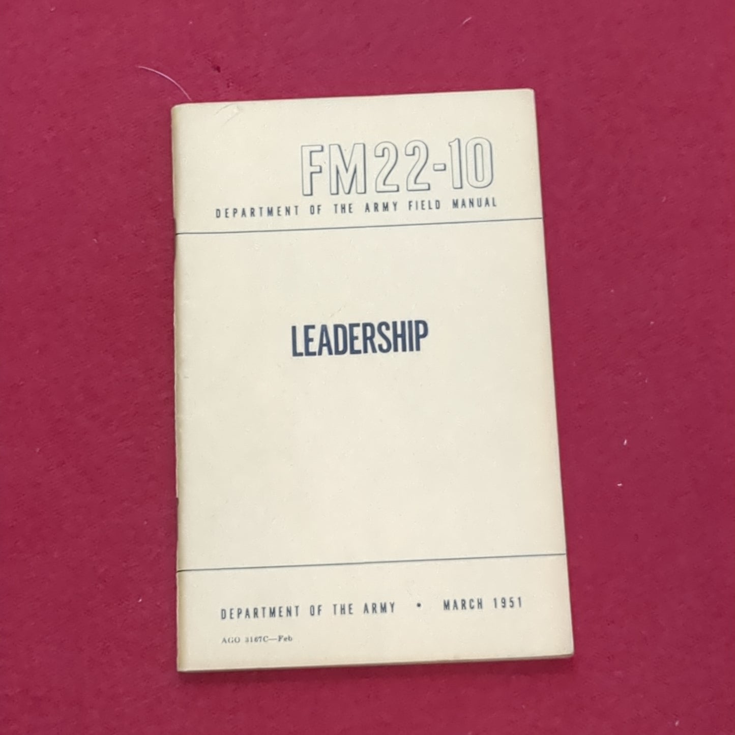 BOOK: LEADERSHIP MARCH 1951 (box6)