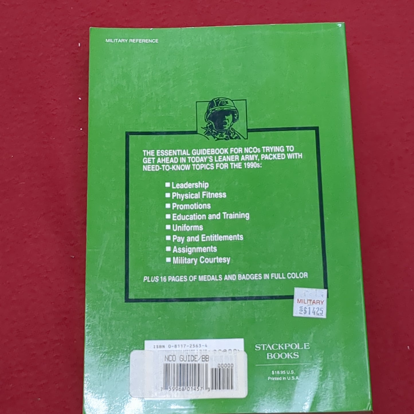BOOK: NCO GUIDE 5TH EDITION REVISED BY 1SG FRANK COX, USA (RET.)1995 (box8)