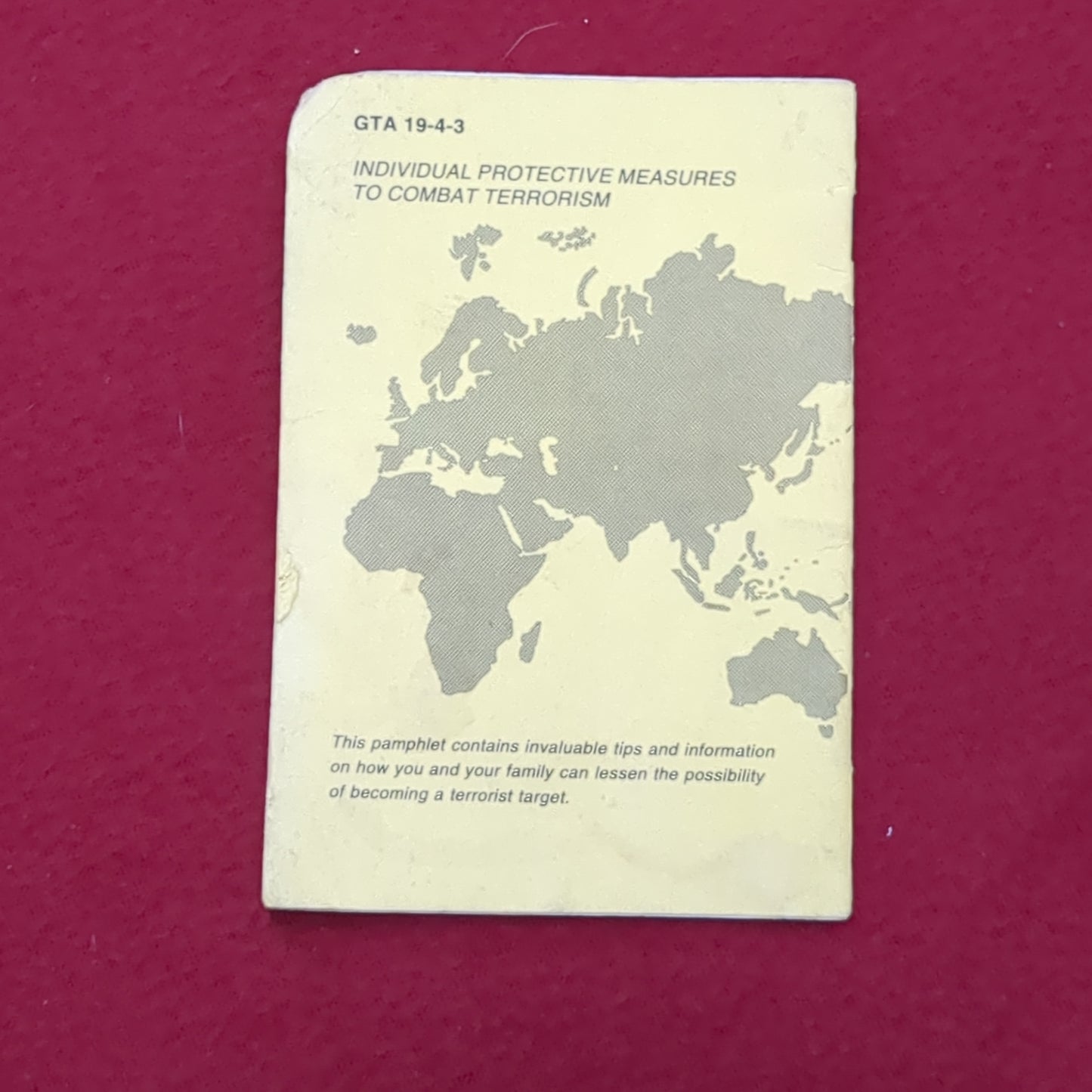 BOOK: INDIVIDUAL PROTECTIVE MEASURES FOR PERSONAL SECURITY JULY 1997 (box8)