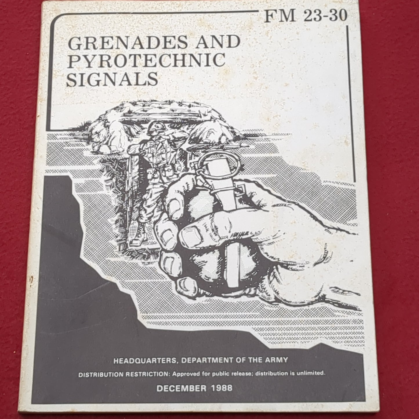 BOOK: GRENADES AND PYROTECHNIC SIGNALS DECEMBER 1988 (box8)