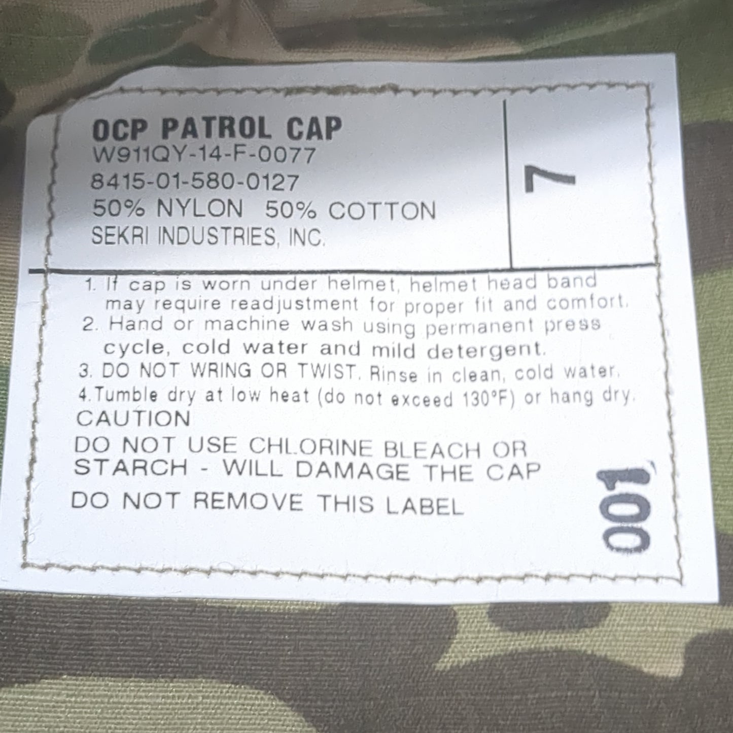NWT US Army Size: 7 Patrol Cap OCP Scorpion Air Force (aa08-OCT192)