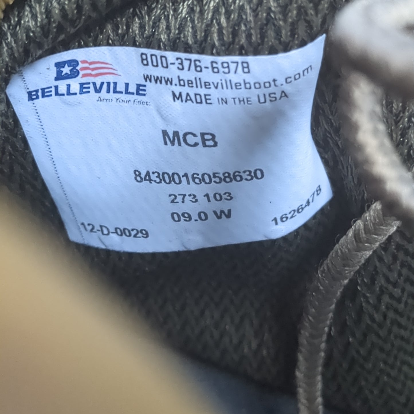 NWT US Army Deployment 9.0W Bates Combat Hiker Boots (hc08-OCT200)