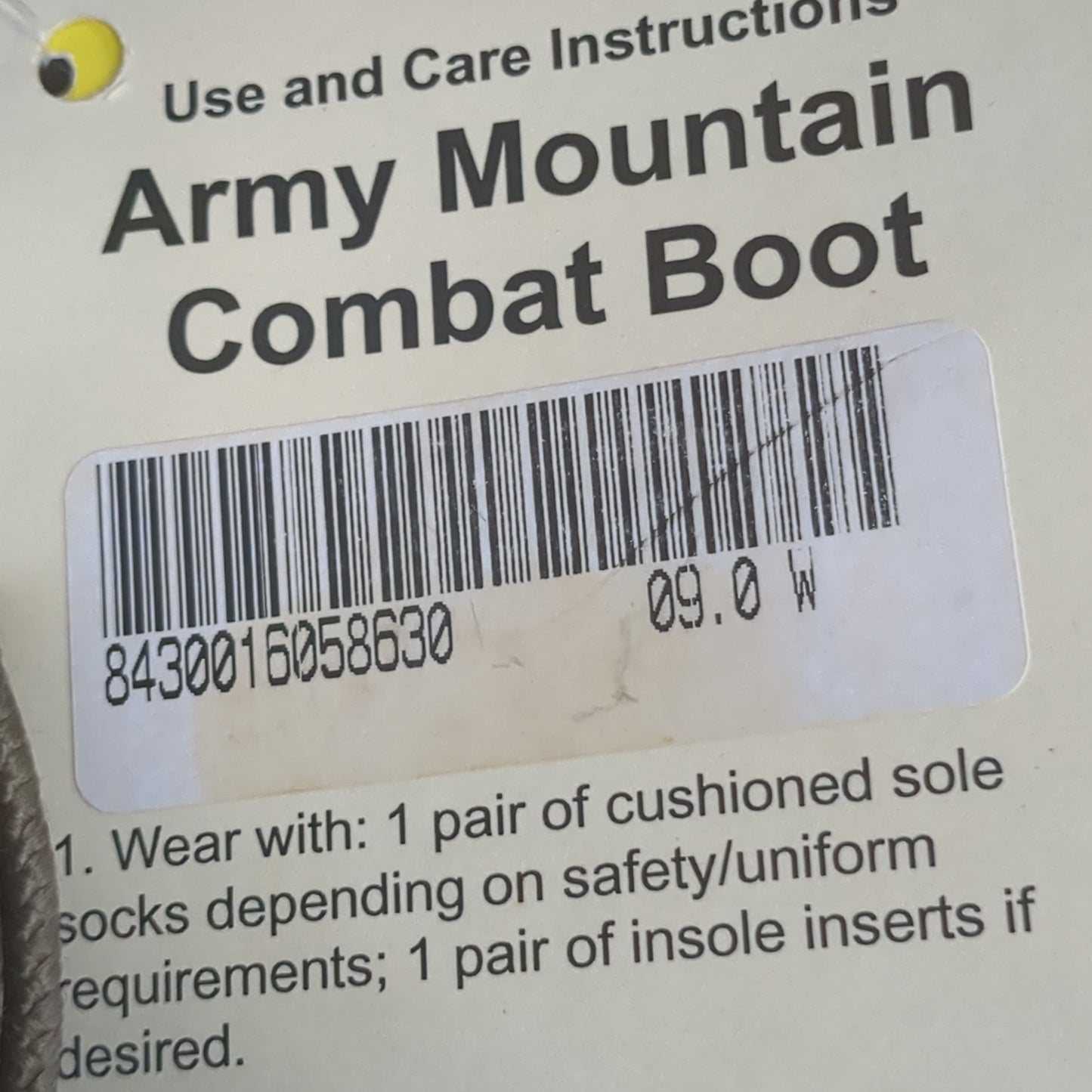 NWT US Army Deployment 9.0W Bates Combat Hiker Boots (hc08-OCT200)