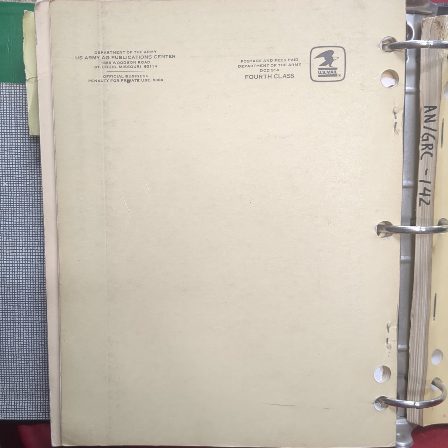 BOOK: TECHNIICAL MANUAL : OPERATOR'S AND ORGANIZATIONAL MAINITENANCE MANUAL INCLUDING REPARIR PARTS AND SPECIAL TOOL LISTS: **INTERCOMMUNICATION SET AN/VIC-1(V) SEPTEMBER 1973 (box9)