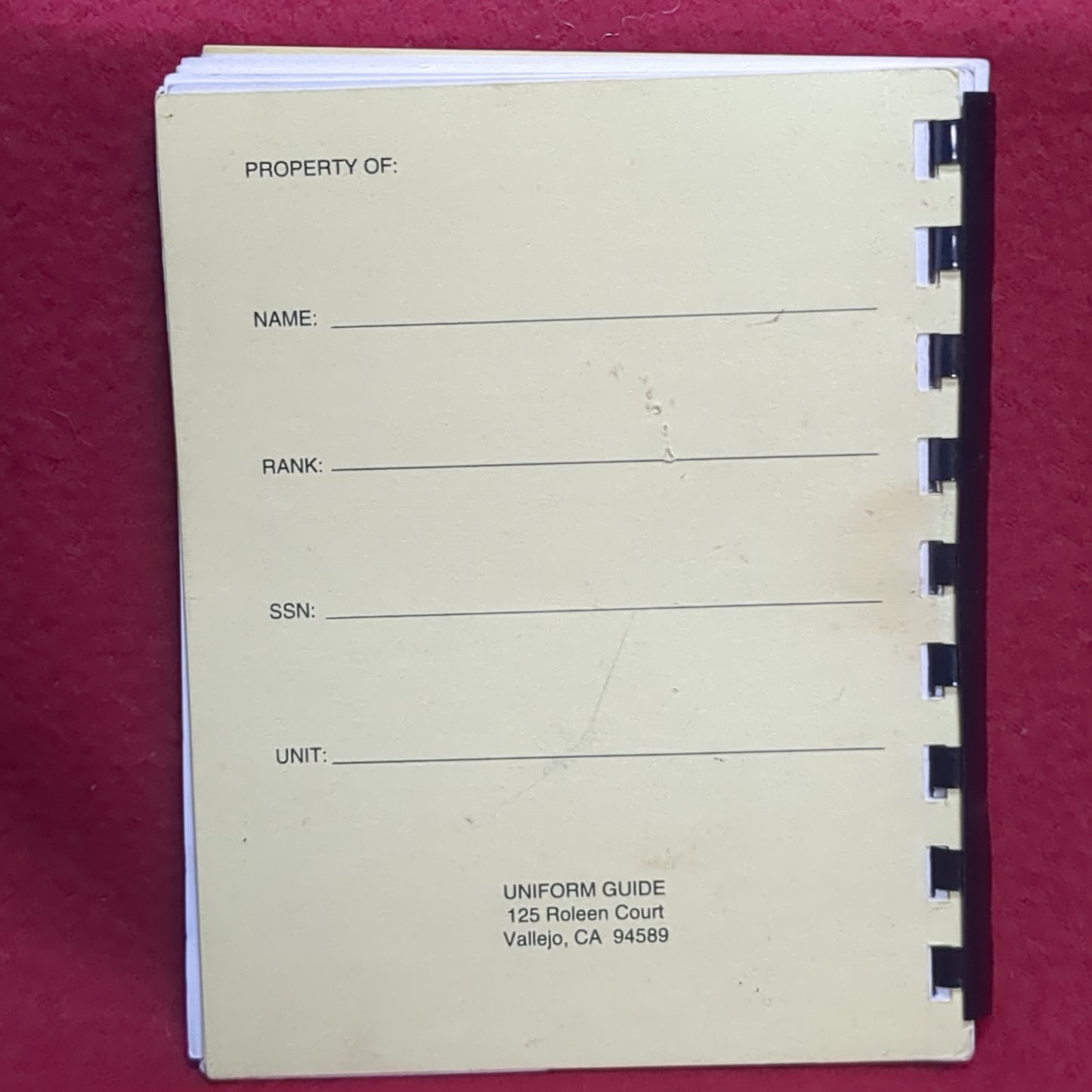 BOOK: UNIFORM GUIDE FOR ALL UNIFORMS ABD ALL RANKS (OFFICER AND ENLISTED, MEN AND WOMEN) JUNE 10, 1994 (box10)