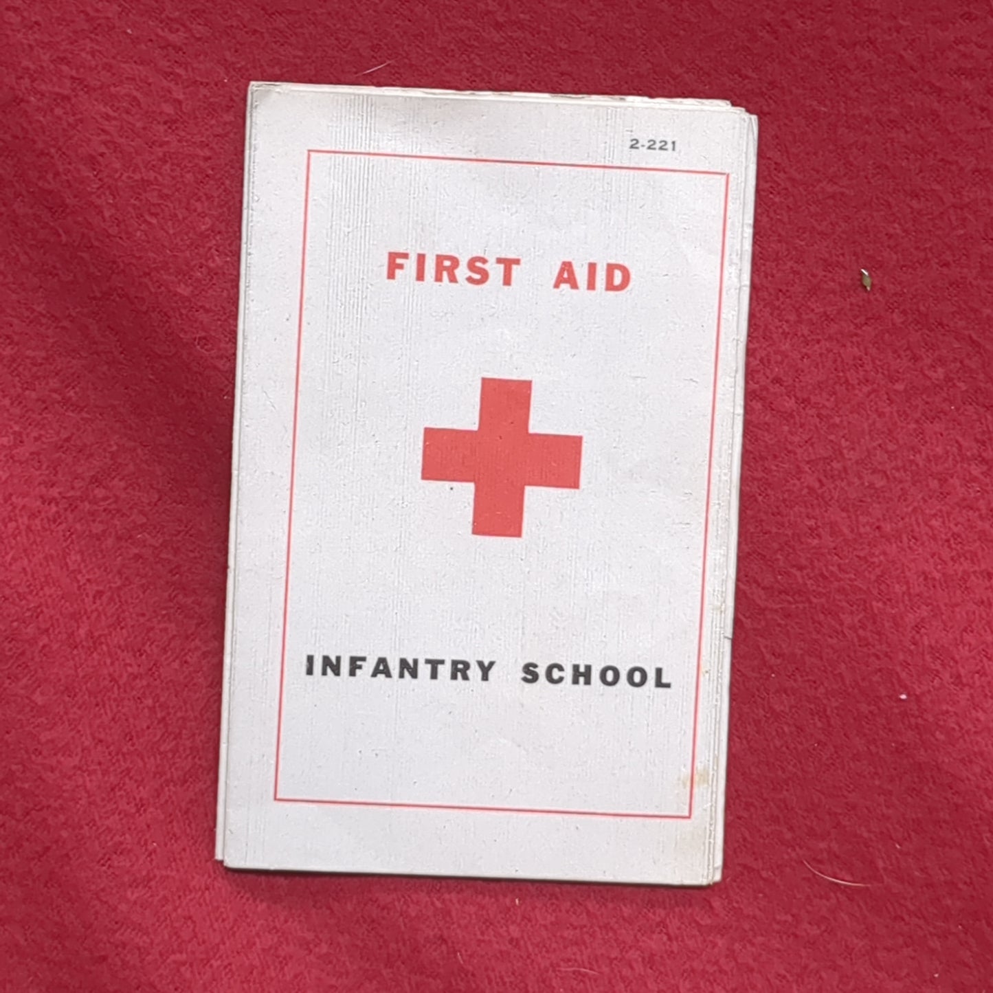 BOOK: FIRST AID INFANTRY SCHOOL (box10)