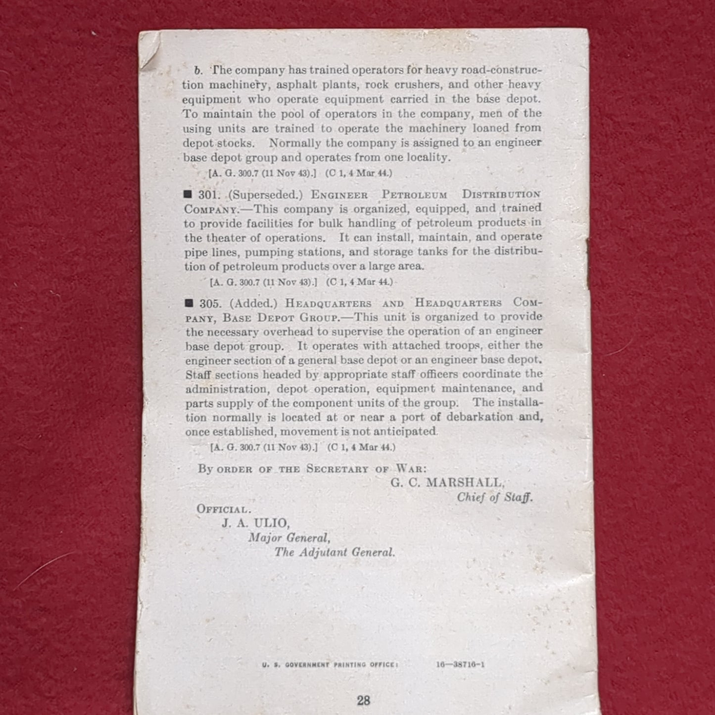 BOOK: ENGINEER FIELD MANUAL OPERATIONS OF ENGINEER UNITS 16 DECEMBER 1944 (box10)