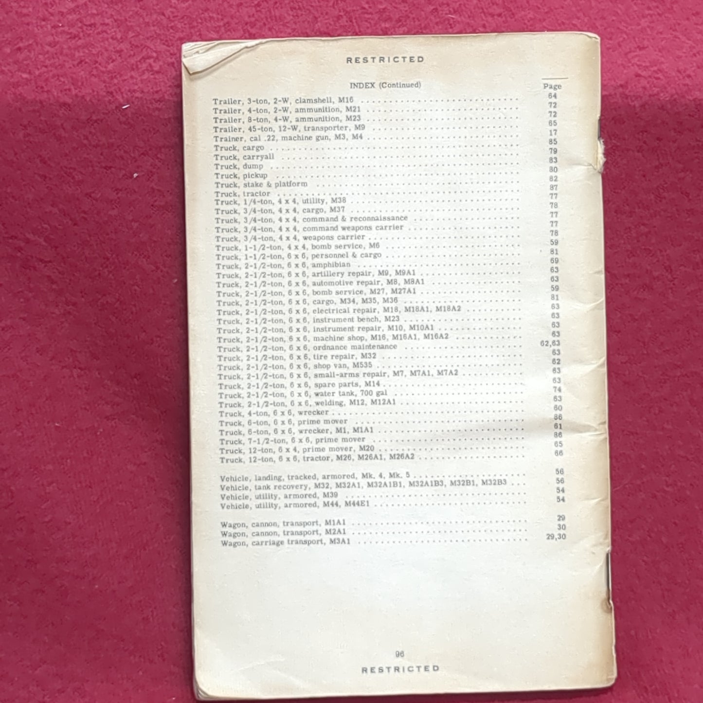 BOOK: HANDBOOK OF ORDNANCE MATERIEL* FEBRUARY 1951 (box10)