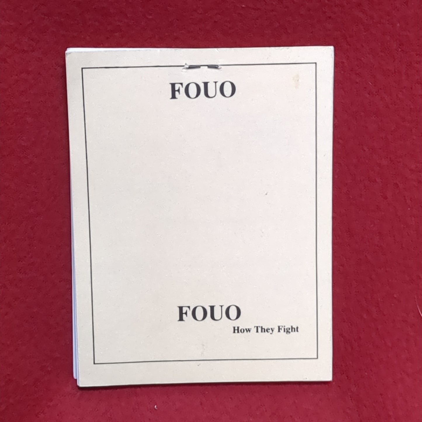 BOOK: FOUO FIELD ORDER OF BATTLE HANDBOOK (INTERIM SUPPLEMENT) AUGUST 1990 FOUO HOW THEY FIGHT (box11)