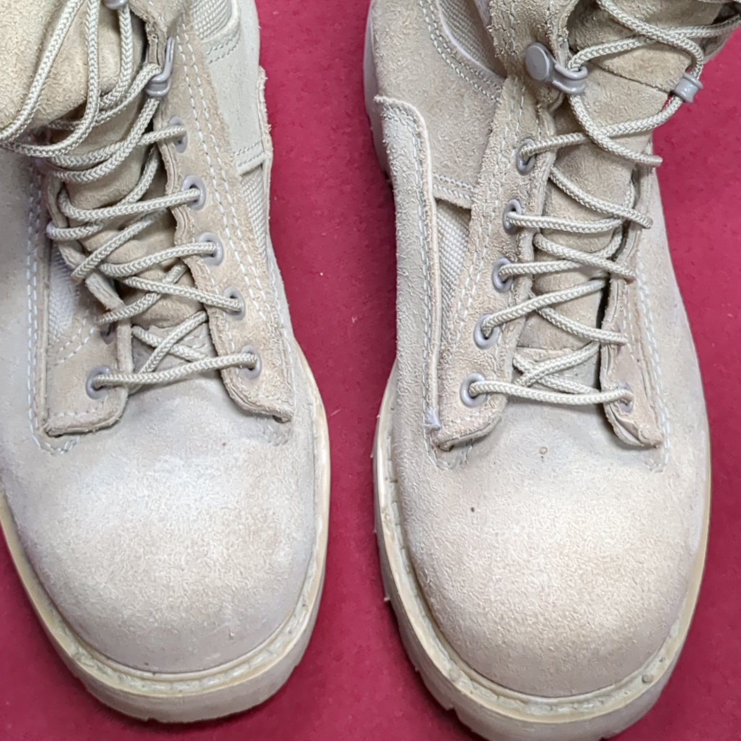 US Army 5.5 XW Bates E33500B Gore-Tex Cold Weather Combat Boots 499 Tan Used (a09- DC14-NOV30)