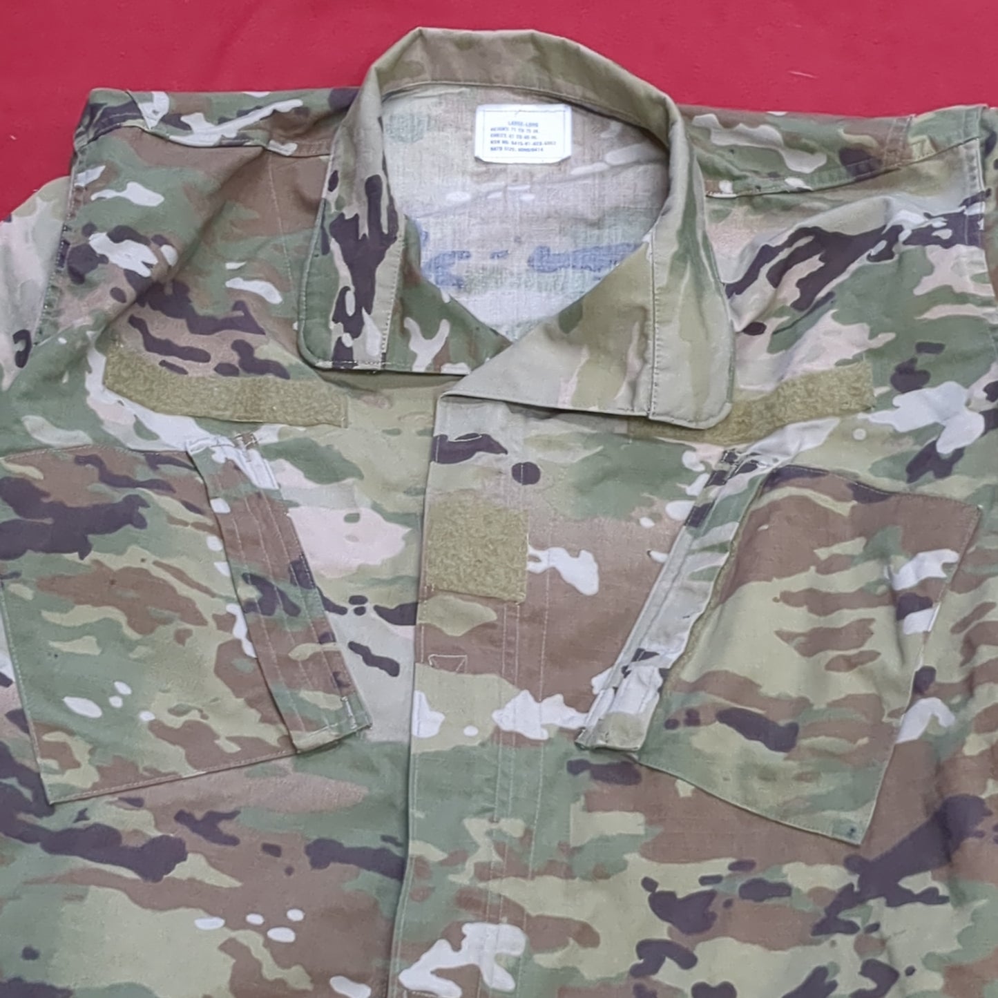 Lot of Two* US Army LARGE LONG Traditional OCP Uniform Top Air Force Good Condition (ec10-NOV76)