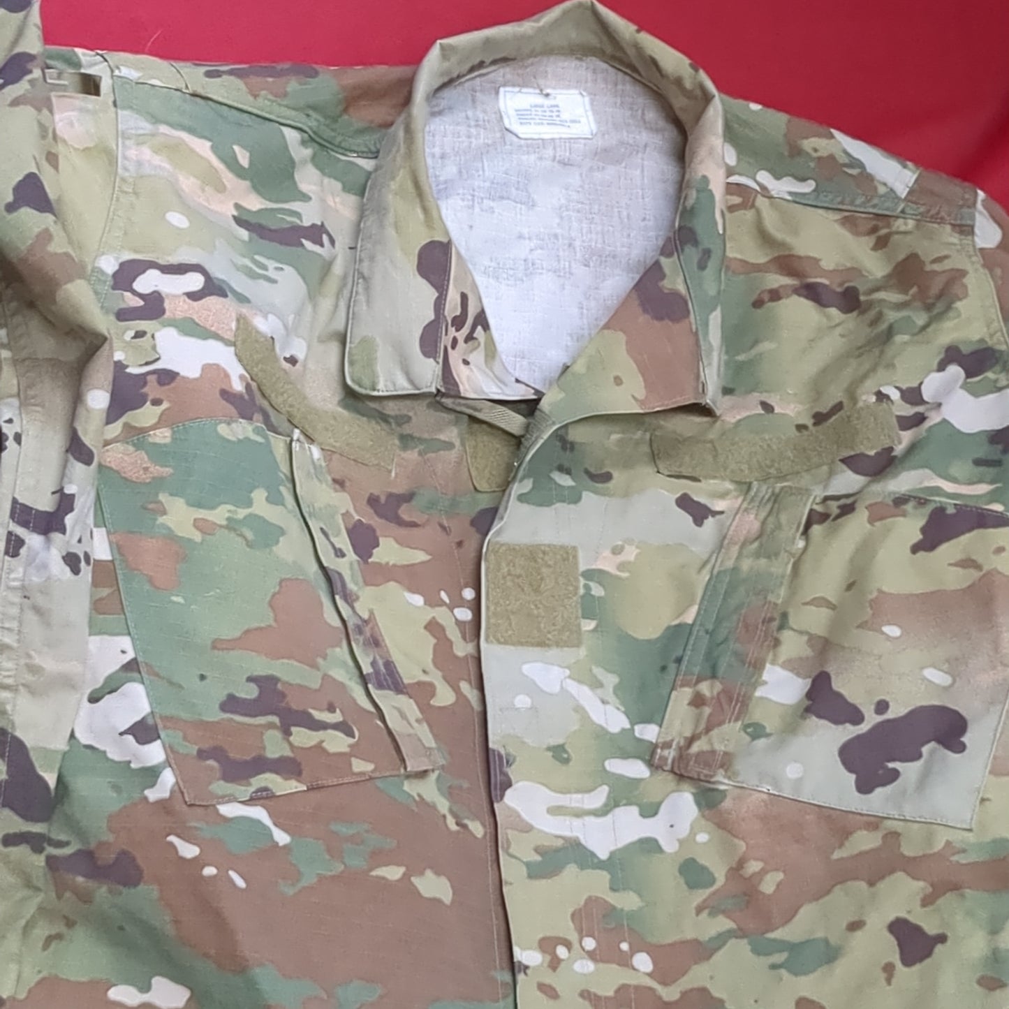 Lot of Two* US Army LARGE LONG Traditional OCP Uniform Top Air Force Good Condition (ec10-NOV76)