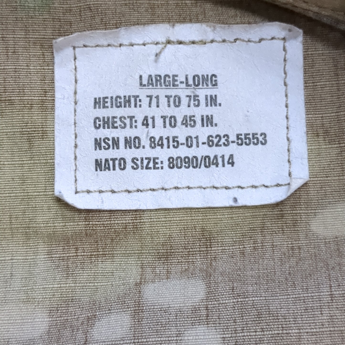 Lot of Two* US Army LARGE LONG Traditional OCP Uniform Top Air Force Good Condition (ec10-NOV76)