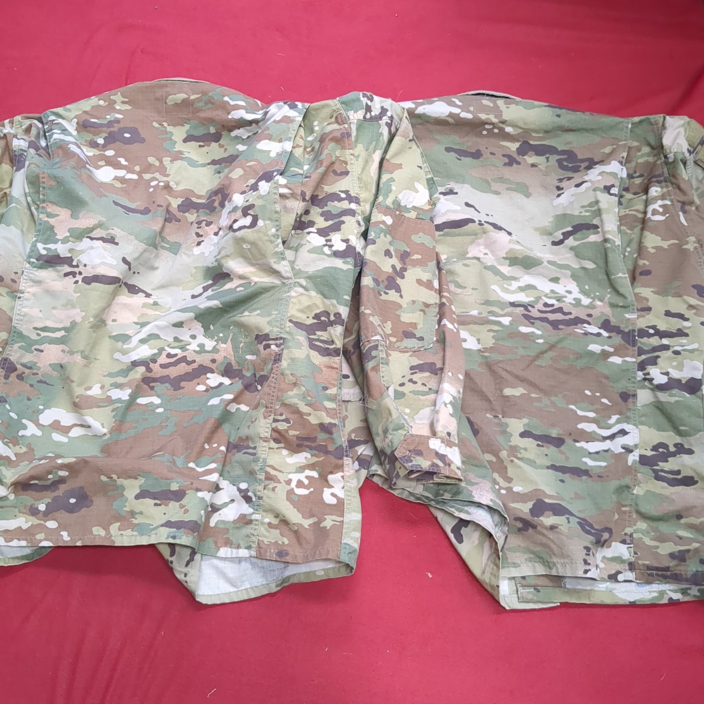 Lot of Two* US Army LARGE LONG Traditional OCP Uniform Top Air Force Good Condition (ec10-NOV76)